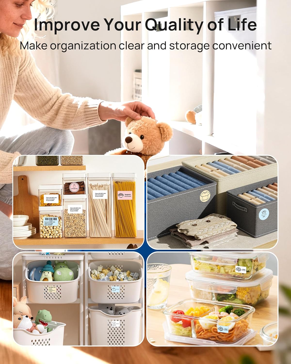 ETIKEZ PM260 Label Maker Machine with Tape,2 Inch Label Maker Bluetooth Label Printer, Black